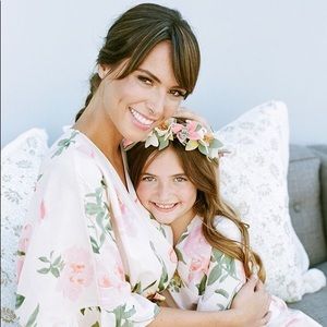 Beautiful mother and daughter robes